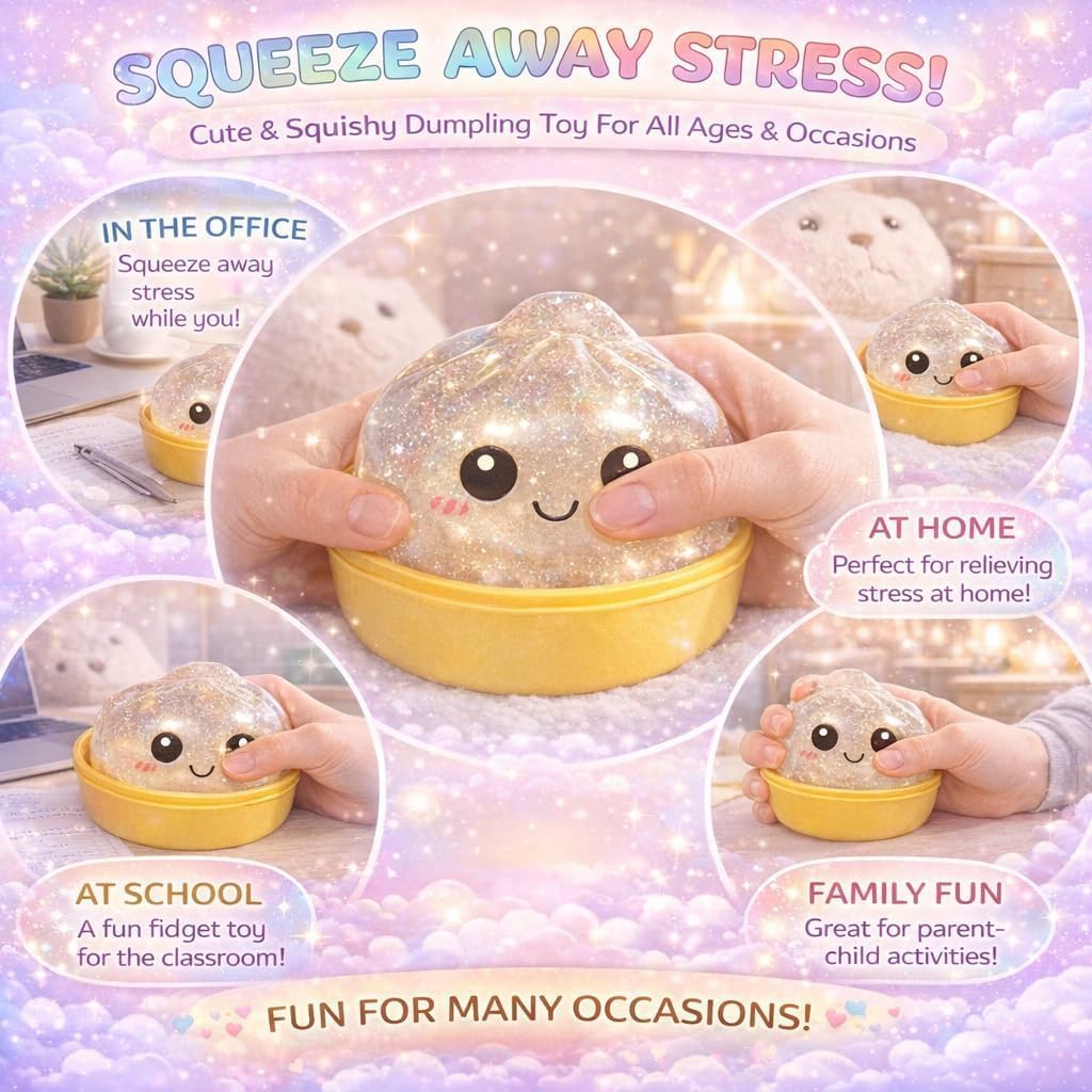 12PCS Cute Dumpling Squishy Set - Dumpling Squishy Sale