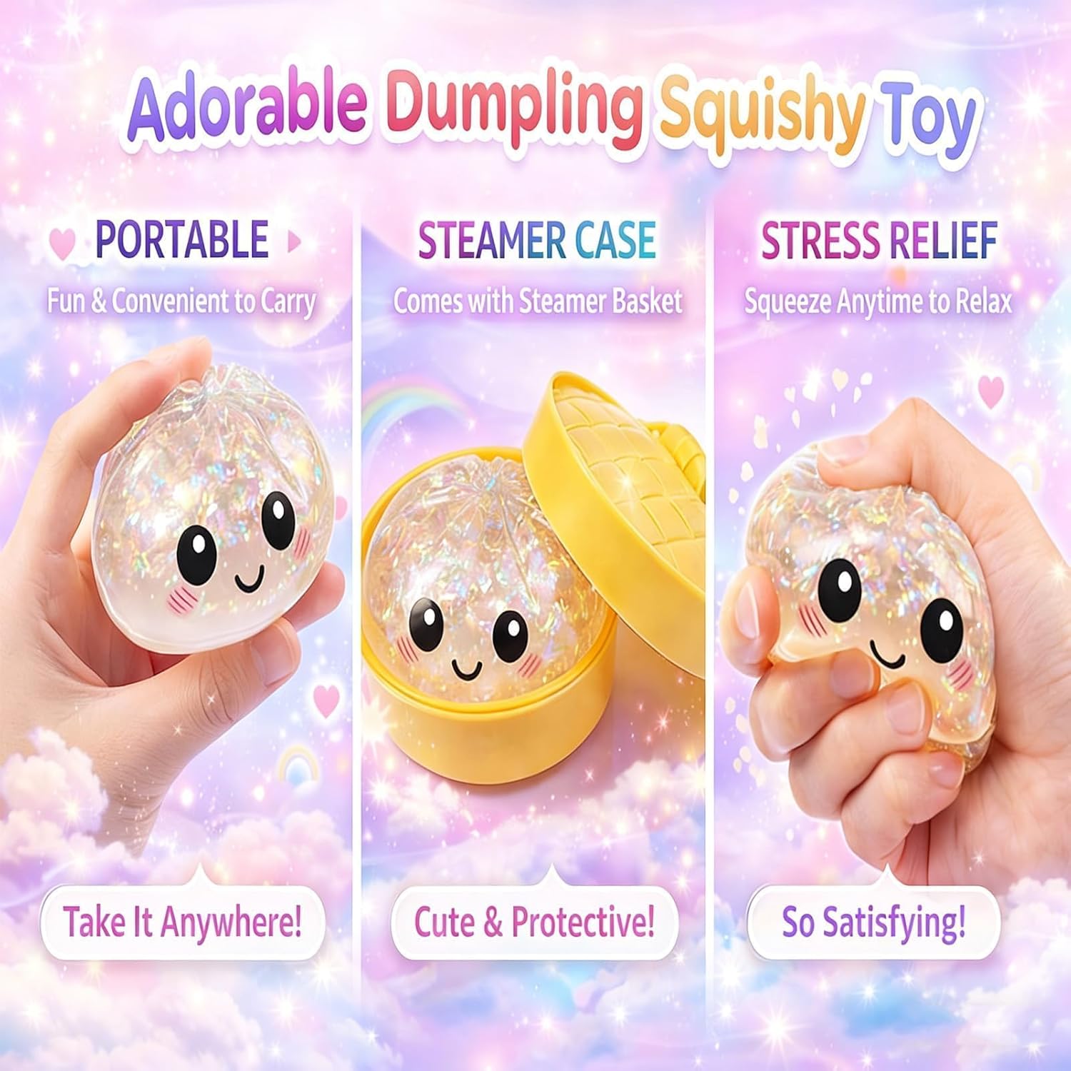 12PCS Cute Dumpling Squishy Set - Dumpling Squishy Sale